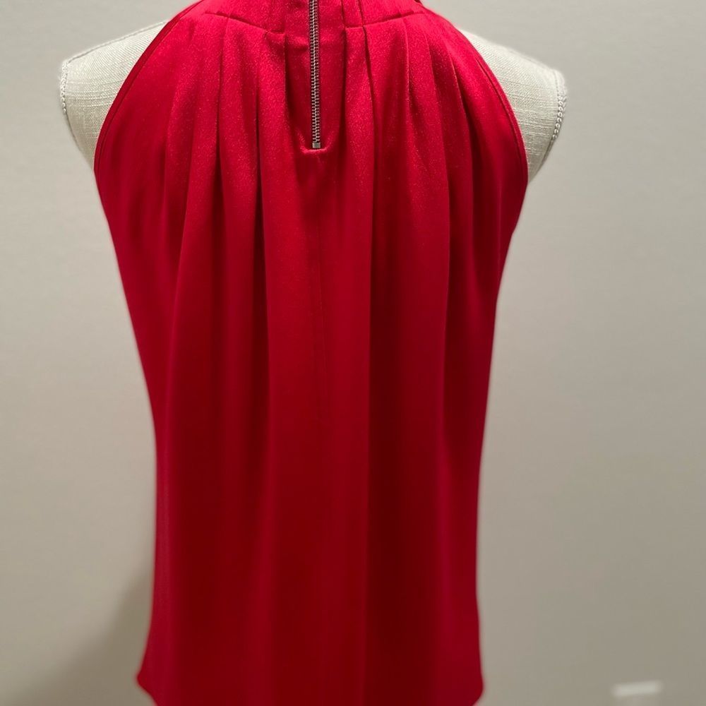 Michael Kors made in Italy sleeveless red top.  Stunningly beautiful - Picture 12 of 13